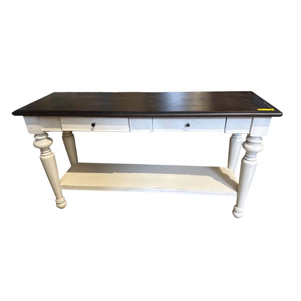 Farmhouse Style 2 Drawer Console Table - approx. 54x18x30inH