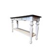 Image 2 : Farmhouse Style 2 Drawer Console Table - approx. 54x18x30inH