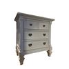 Image 1 : 3 drawer white nightstand