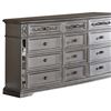 Image 2 : BNIB - Pamela Transitional Style Dresser in Silver finish Wood (box damage)
