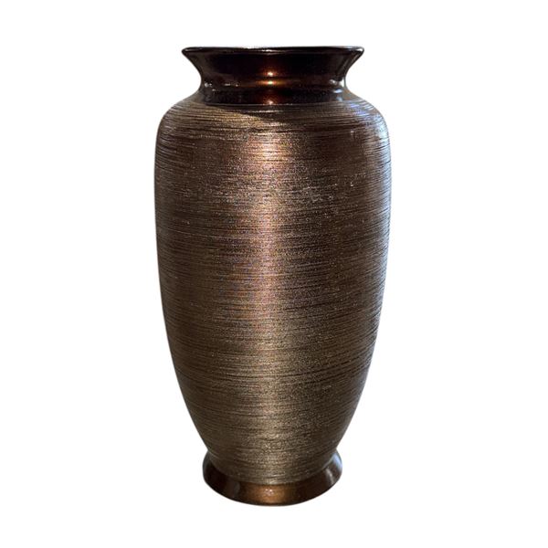 BNIB - 12 1/2in Bronze Ceramic Decorative Vase