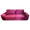 Image 1 : New Upholstered Magenta Sofa by Urban Chic - approx. 80x32x29in H is
