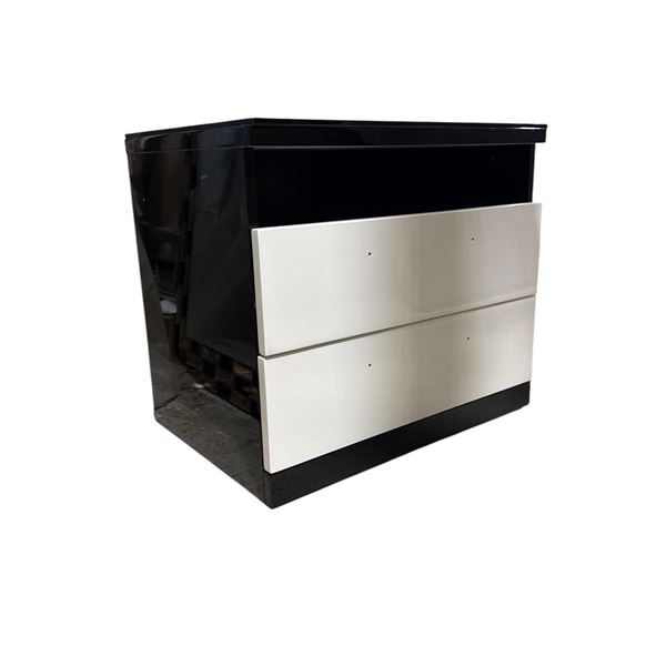 New - White and Black nightstand