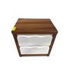 Image 2 : New Modern Wood & White 2-Drawer Nightstand