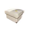 Image 1 : White leather ottoman