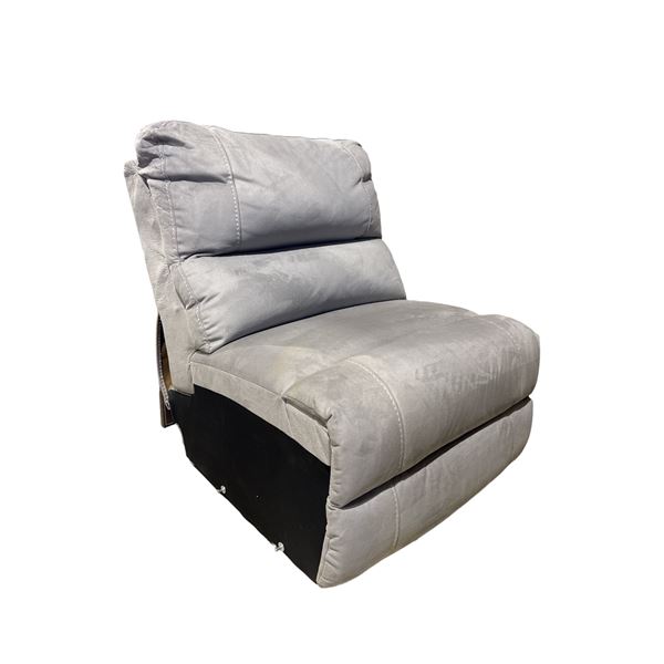 New - Single Gray Armless Chair