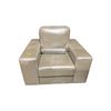 Image 2 : New - Overstuffed Cream Leather Armchair