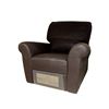 Image 1 : Natuzzi Editions Dark Purple Leather Manual Recliner
