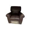 Image 2 : Natuzzi Editions Dark Purple Leather Manual Recliner