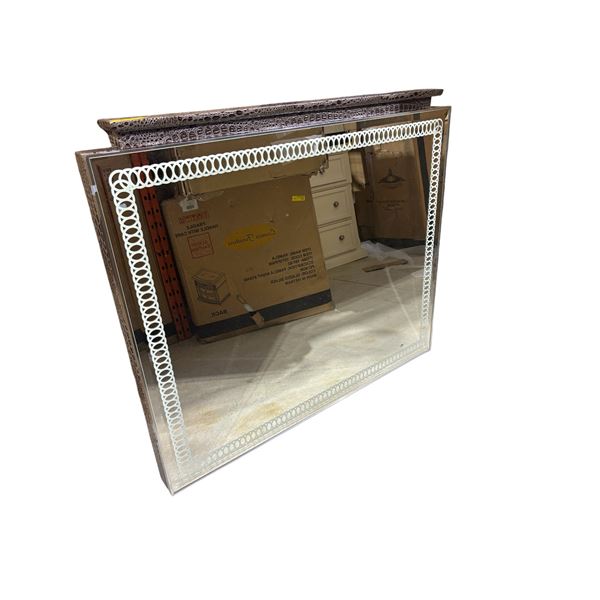 Hollywood Swank Rectangular Dresser Mirror - approx. 44x39in