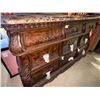 Image 3 : New - Ornate Traditional Style Dark Cherry Marble/Stone Top Dresser - approx. 70in x 19in x 43in H