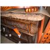 Image 5 : New - Ornate Traditional Style Dark Cherry Marble/Stone Top Dresser - approx. 70in x 19in x 43in H