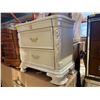 Image 2 : New - Victoria 3 Drawer White nightstand by Cosmos Furniture
