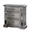 Image 1 : BNIB - Pamela Glazed Silver nightstand