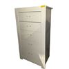 Image 2 : New - Contemporary White 5 Drawer Compact Chest - approx. 27 x 16 1/2 x 48in H (handles inside drawe