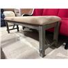 Image 2 : Rectangular Upholstered Dining Bench - approx. 61x16x19inH
