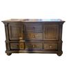 Image 1 : 5 Drawer 2 Door Brown Dresser