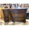 Image 2 : 5 Drawer 2 Door Brown Dresser
