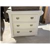 Image 2 : New - 3 Drawer Elegant White End Table