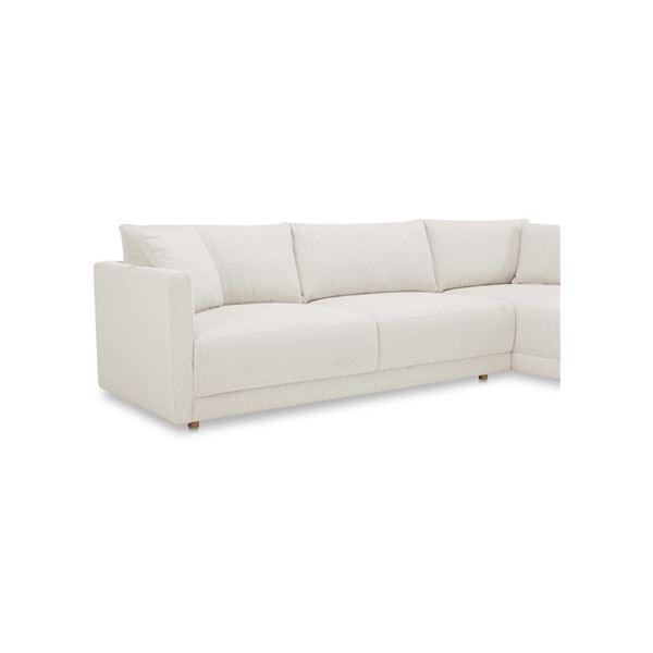 Moe's Bryn Sectional Oyster Right 2 Seater in box (no chaise)