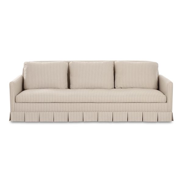 Moe's PELLICANO SOFA PERFORMANCE FABRIC BEIGE STRIPE in box