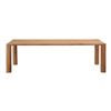 Image 1 : Moe's Post Dining Table Oak Natural Top (only top, no legs)