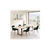 Image 2 : Moe's Wilks Dining Table White Top in box 118.0” W X 39.0” D X 30.0” H - 