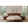 Image 2 : Moe's Bent Queen Bed Brown Footboard and Slats in box (no headboard)