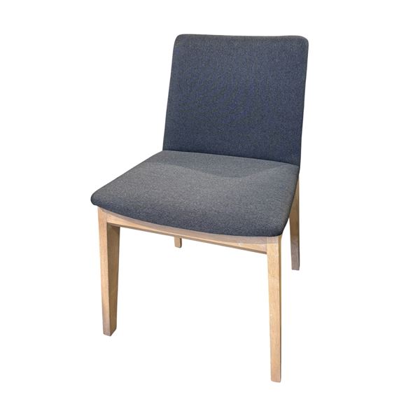 Moe's Deco Oak Dining Chair Dark Grey