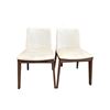 Image 2 : Moe's Deco Dining Chair Cream White PVC
