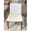 Image 4 : Moe's Deco Dining Chair Cream White PVC