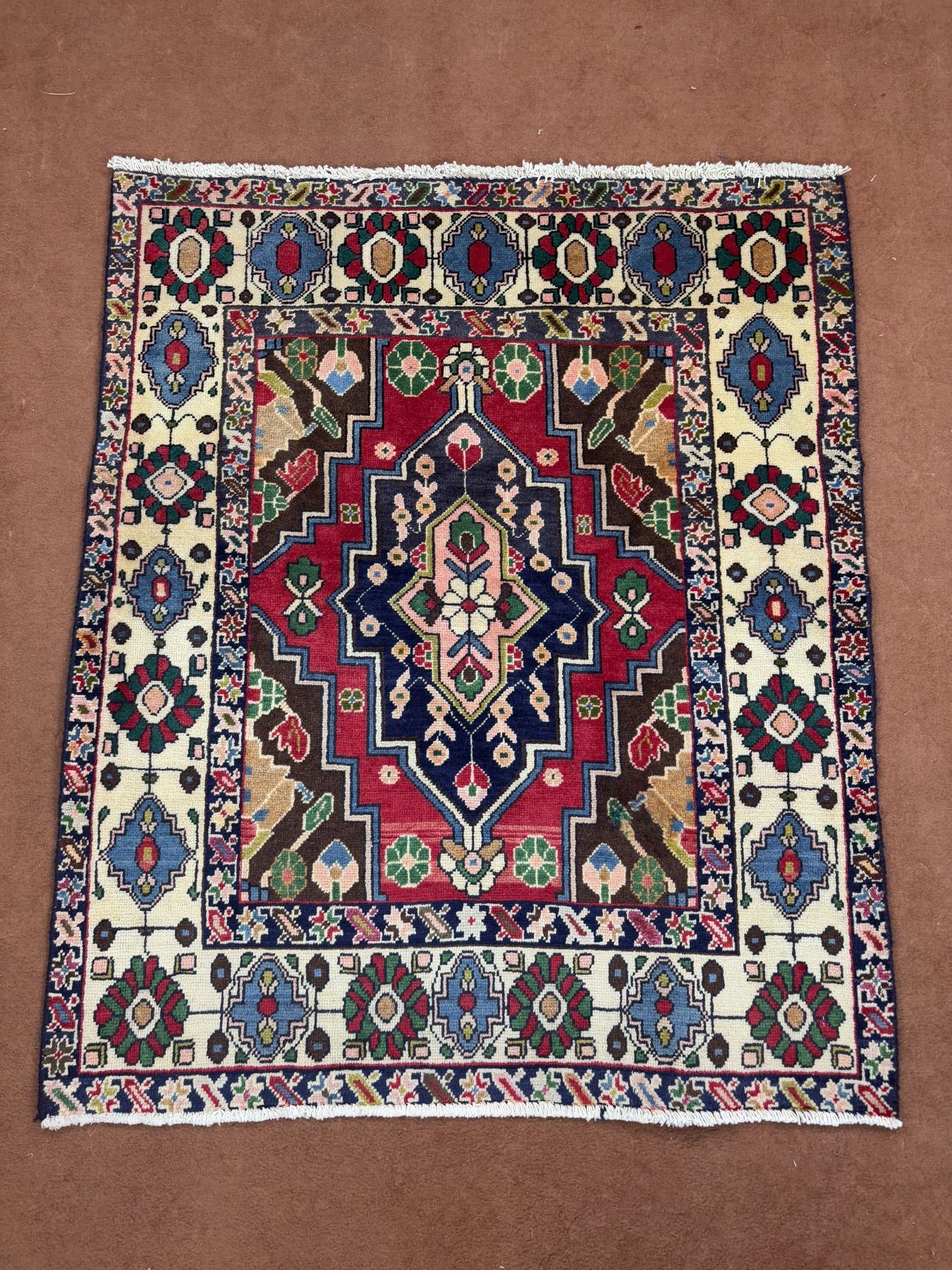 Iran Rug Map Geometric map Vegetables dye 100% Authentic Hand Knotted Wool Persian ...