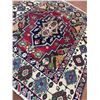 Image 4 : Geometric map Vegetables dye 100% Authentic Hand Knotted Wool Persian Rug Handmade in Iran (3.6' Ã[x