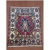 Image 5 : Geometric map Vegetables dye 100% Authentic Hand Knotted Wool Persian Rug Handmade in Iran (3.6' Ã[x