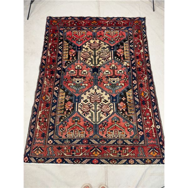Antique Sheepwool Vegetables dye Low pile100% Authentic Hand Knotted Wool Persian Rug Handmade in Ir
