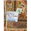 Image 6 : The orange is natural colour 100% Authentic Hand Knotted Wool Persian Rug Handmade in Iran (4.2' Ã[x