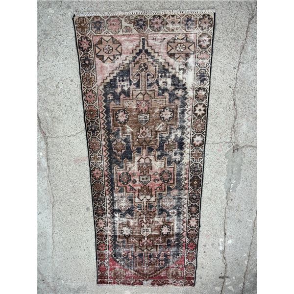 Antique wash 100% Authentic Hand Knotted Wool Persian Rug Handmade in Iran (6.2 ' Ã—  2.6 '