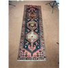 Image 1 : Geometric map Has a beautiful orange and gray color 100% Authentic Hand Knotted Wool Persian Rug Han