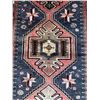 Image 7 : Geometric map Has a beautiful orange and gray color 100% Authentic Hand Knotted Wool Persian Rug Han