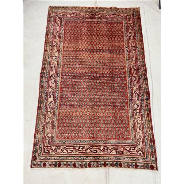 All over design Low pile 100% Authentic Hand Knotted Wool Persian Rug Handmade in Iran (7' Ã[x=#8212