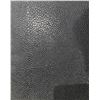Image 4 : Contemporary Black with Brass Trim 2 Door cabinet - no handles or shelves - approx 38x18x44in H