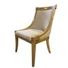 Image 2 : Set of 2 upholstered beige dining chairs