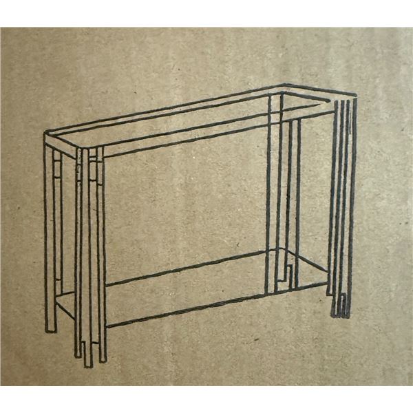BNIB - Ethan Console Table with Clear Glass