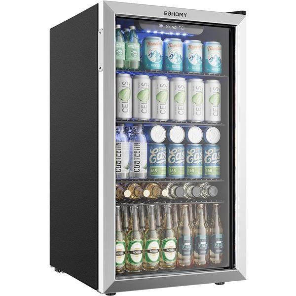EUHOMY Beverage Refrigerator and Cooler, 128 Can Mini fridge with Glass Door RV: $339.98 THIS LOT IS