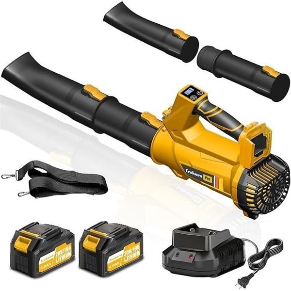 New - AKOBR Cordless Leaf Blower - RV: $129.99 CAD THIS LOT IS LOCATED AT 2635 LILLOOET ST, VANCOUVE