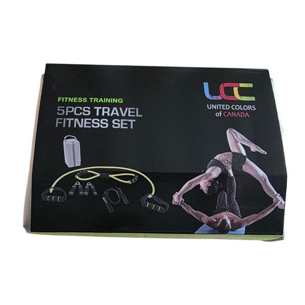 BNIB - Group of 12 - UCC 5Pcs Travel Fitness Set - RV: $ 400 CAD THIS LOT IS LOCATED AT 2635 LILLOOE