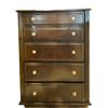 Image 1 : 5 drawer tall boy brown chest