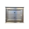 Image 2 : 2 drawer silver night stand