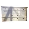 Image 1 : Elegant white 8 drawer 2 door white dresser