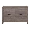 Image 2 : 6 drawer light brown dresser (black handles)